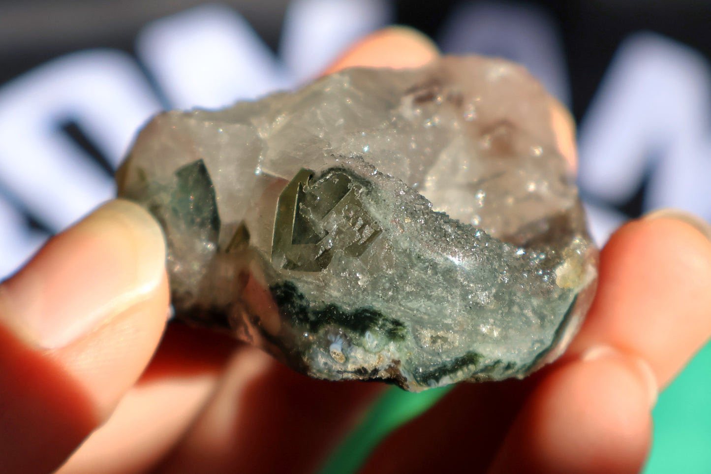 Druze Amethyst Heart with Calcite J