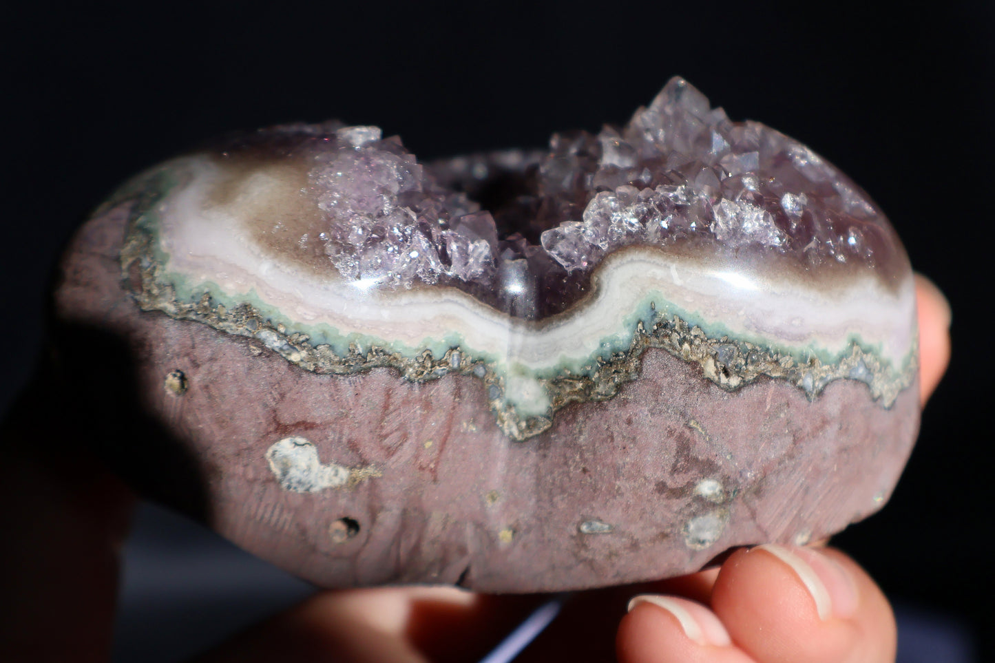 Amethyst Stalactite Heart AA