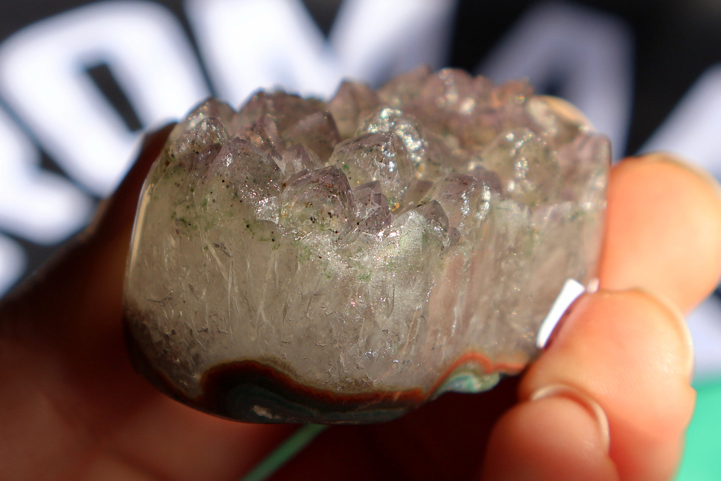 Amethyst Cluster Heart G