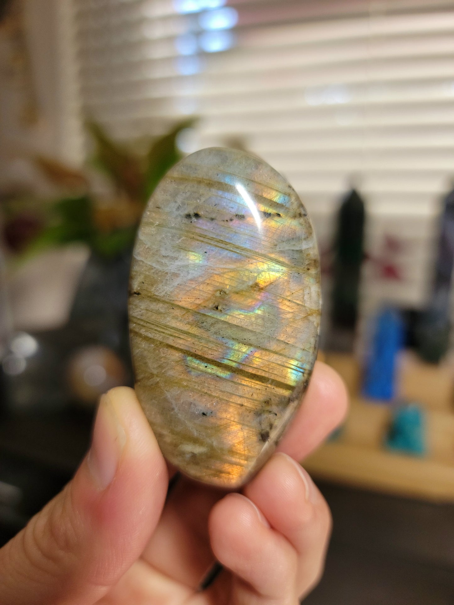 Labradorite Palm Stone
