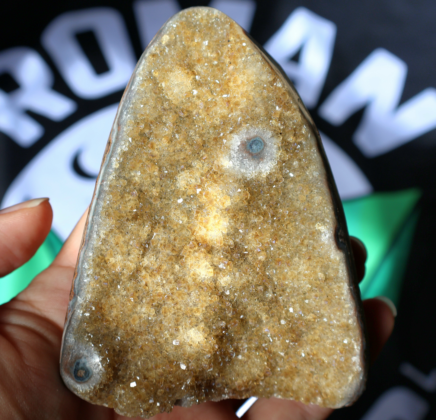 Citrine Stalactite Geode Cluster C