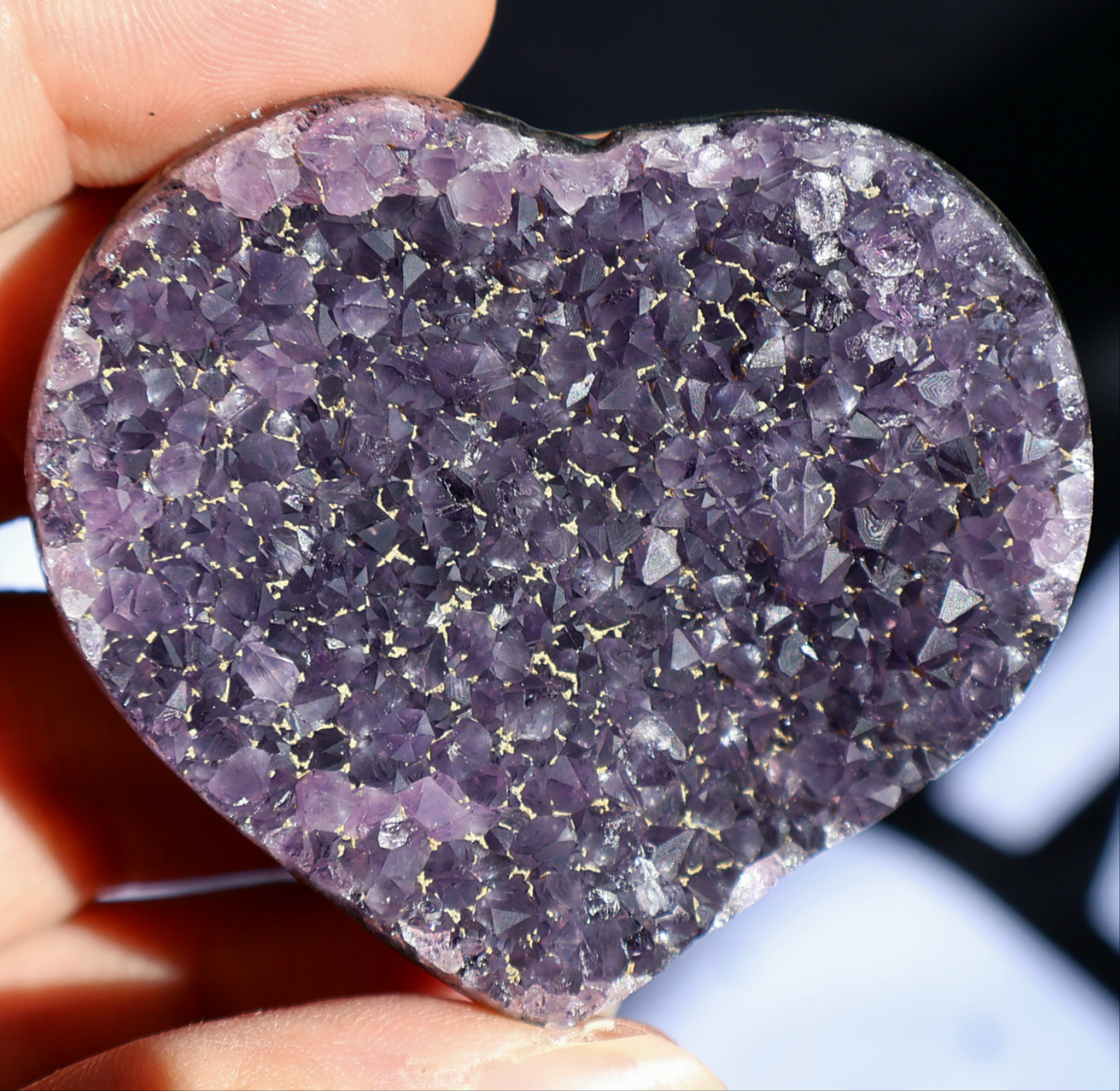 Deep Purple Amethyst Heart I