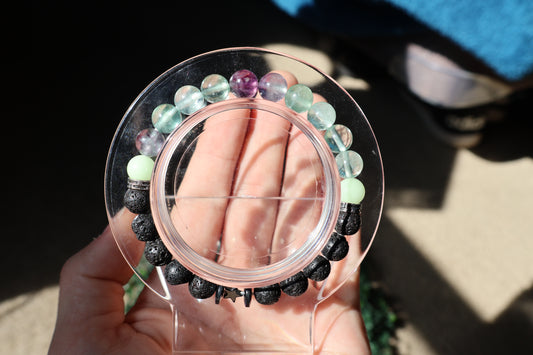 Fluorite Lava Bracelet