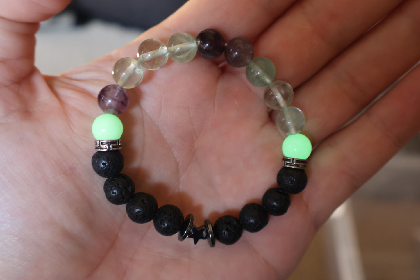 Fluorite Lava Bracelet