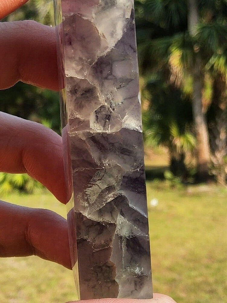 Rainbow Fluorite Tower 3.9 oz Natural Stone