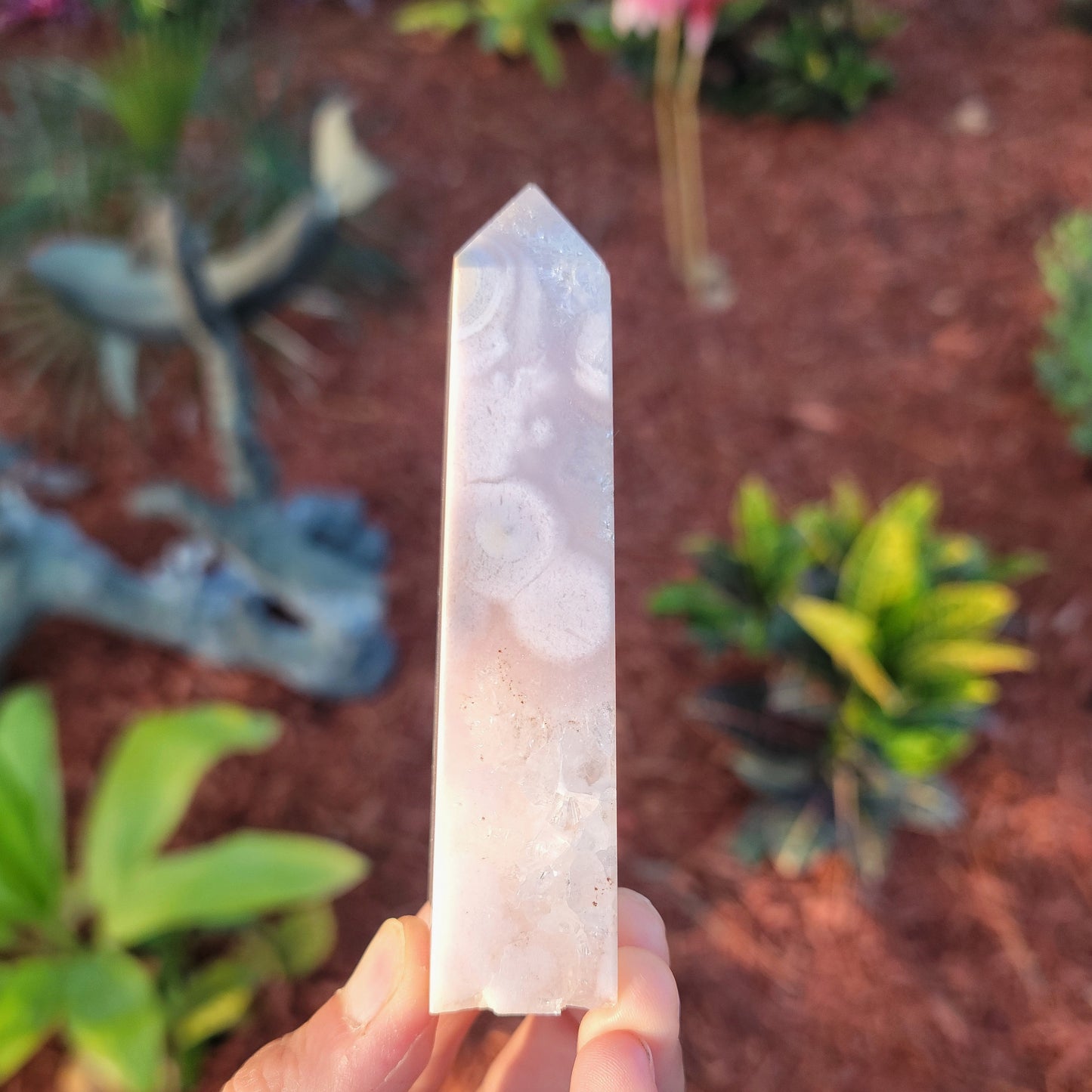 Pink Amethyst Crystal Tower 5.3oz Natural Stone