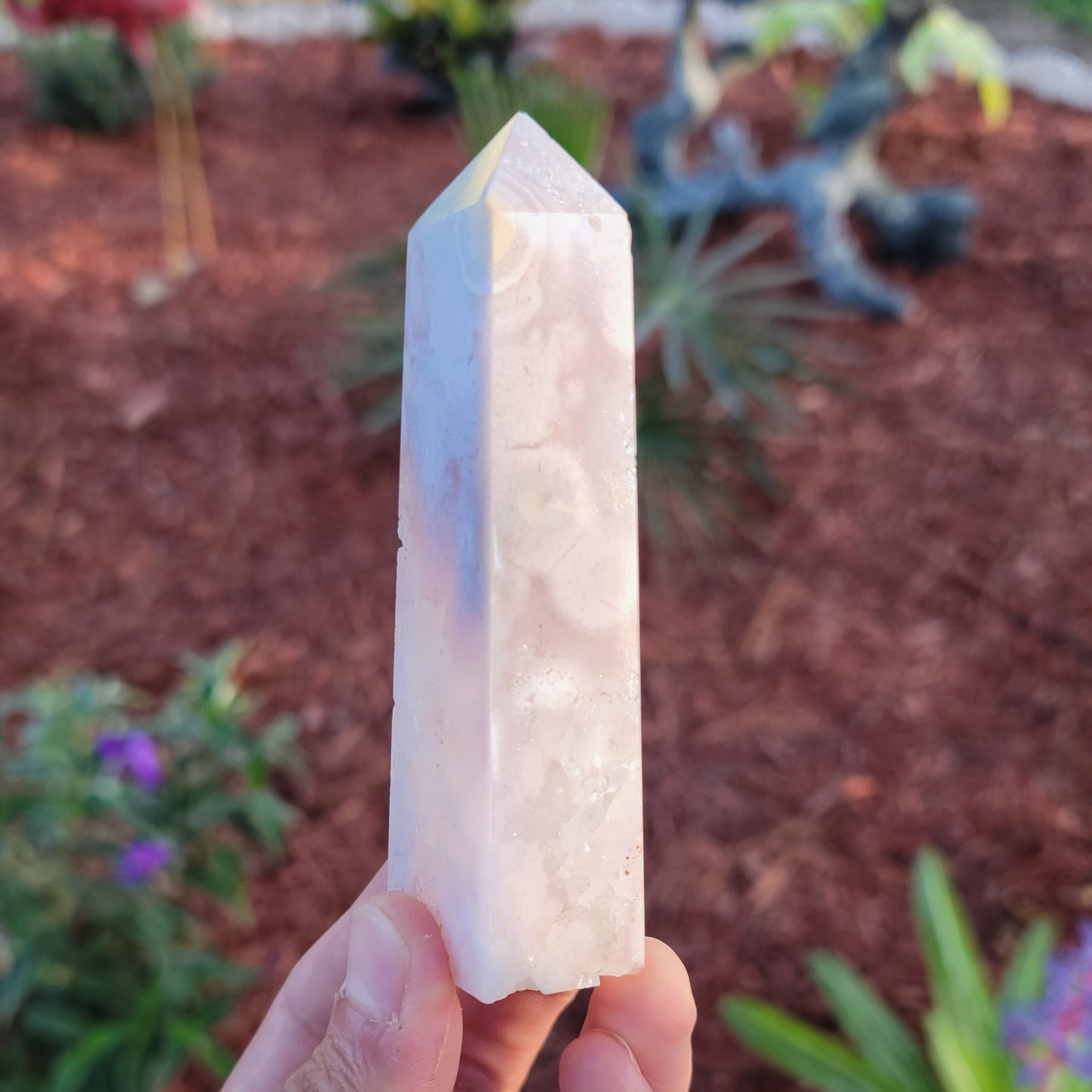 Pink Amethyst Crystal Tower 5.3oz Natural Stone