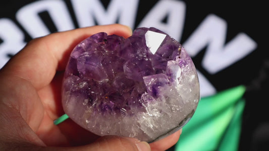 Amethyst Cluster Heart N