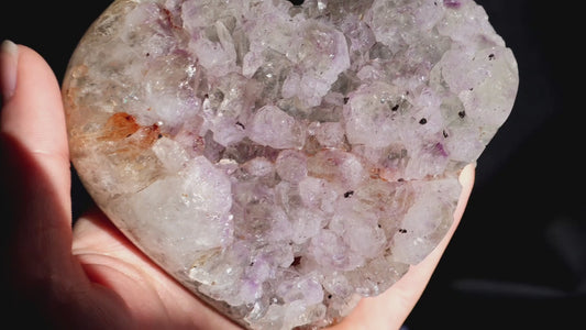 Amethyst Cluster Heart AC