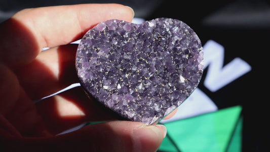 Deep Purple Amethyst Heart I
