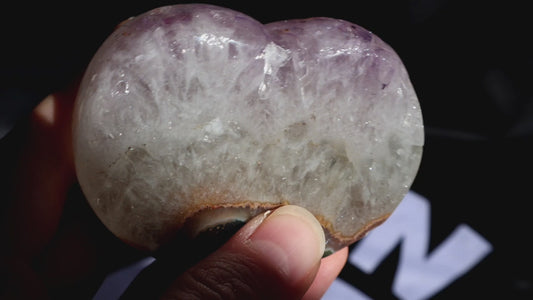 Amethyst Agate Heart X