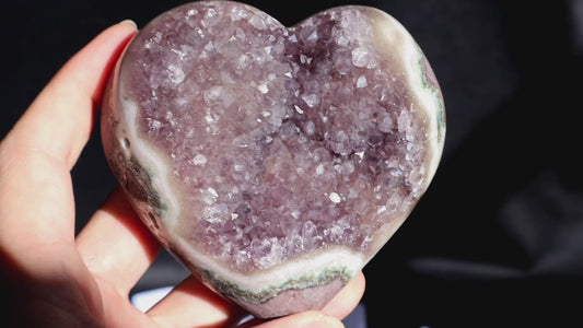 Amethyst Stalactite Heart AA