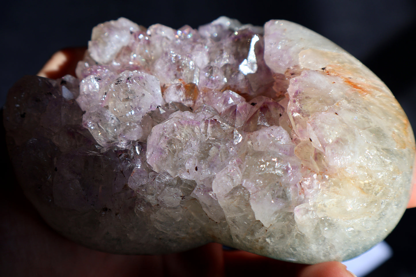 Amethyst Cluster Heart AC