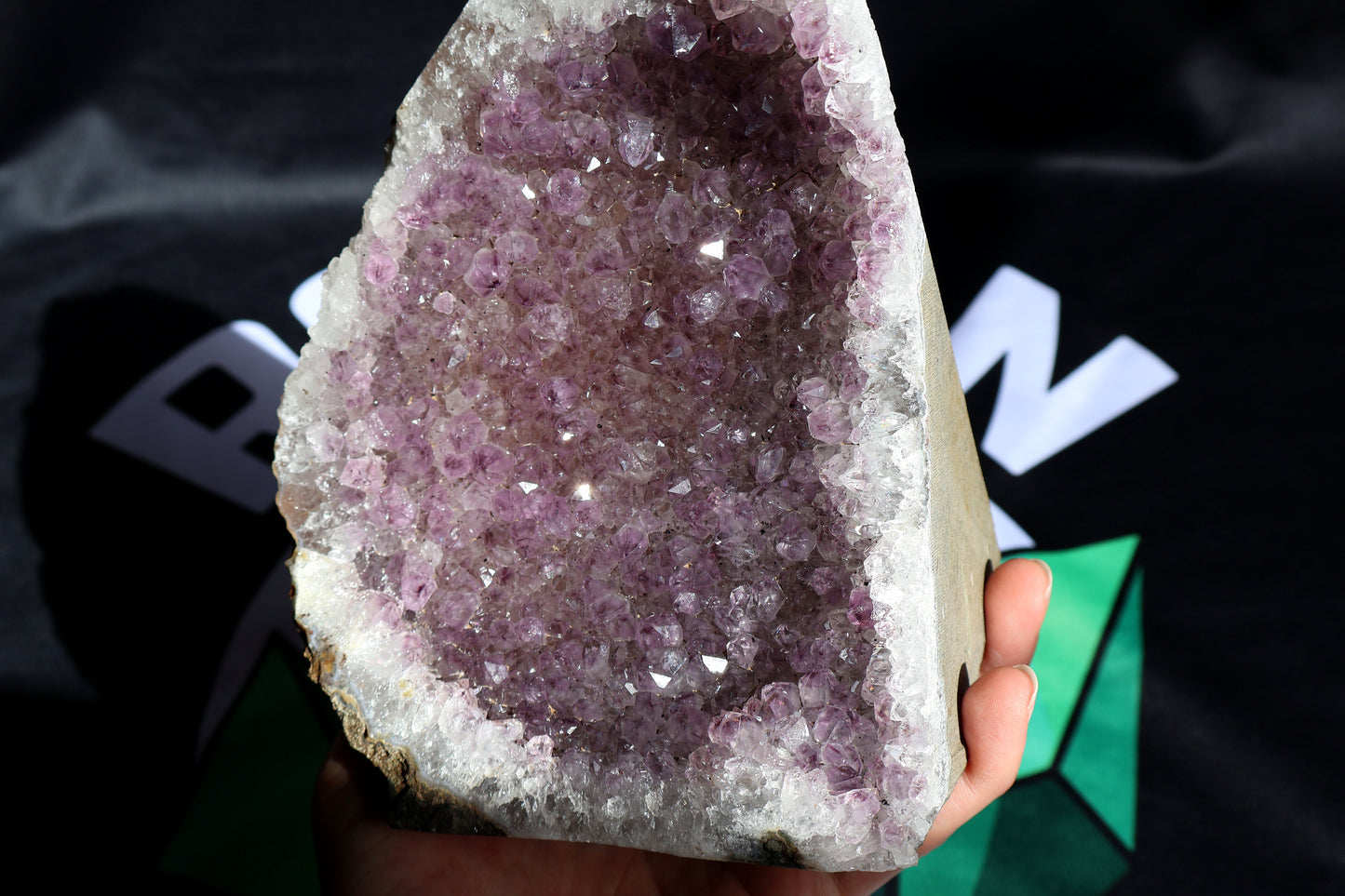 Large Statement Amethyst Stalactite Geode H