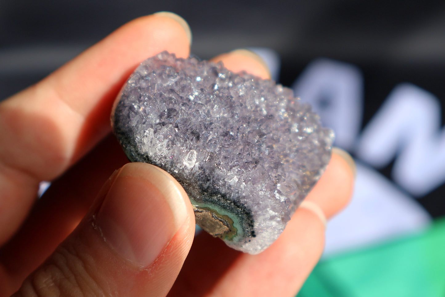 Druzy Amethyst Heart B