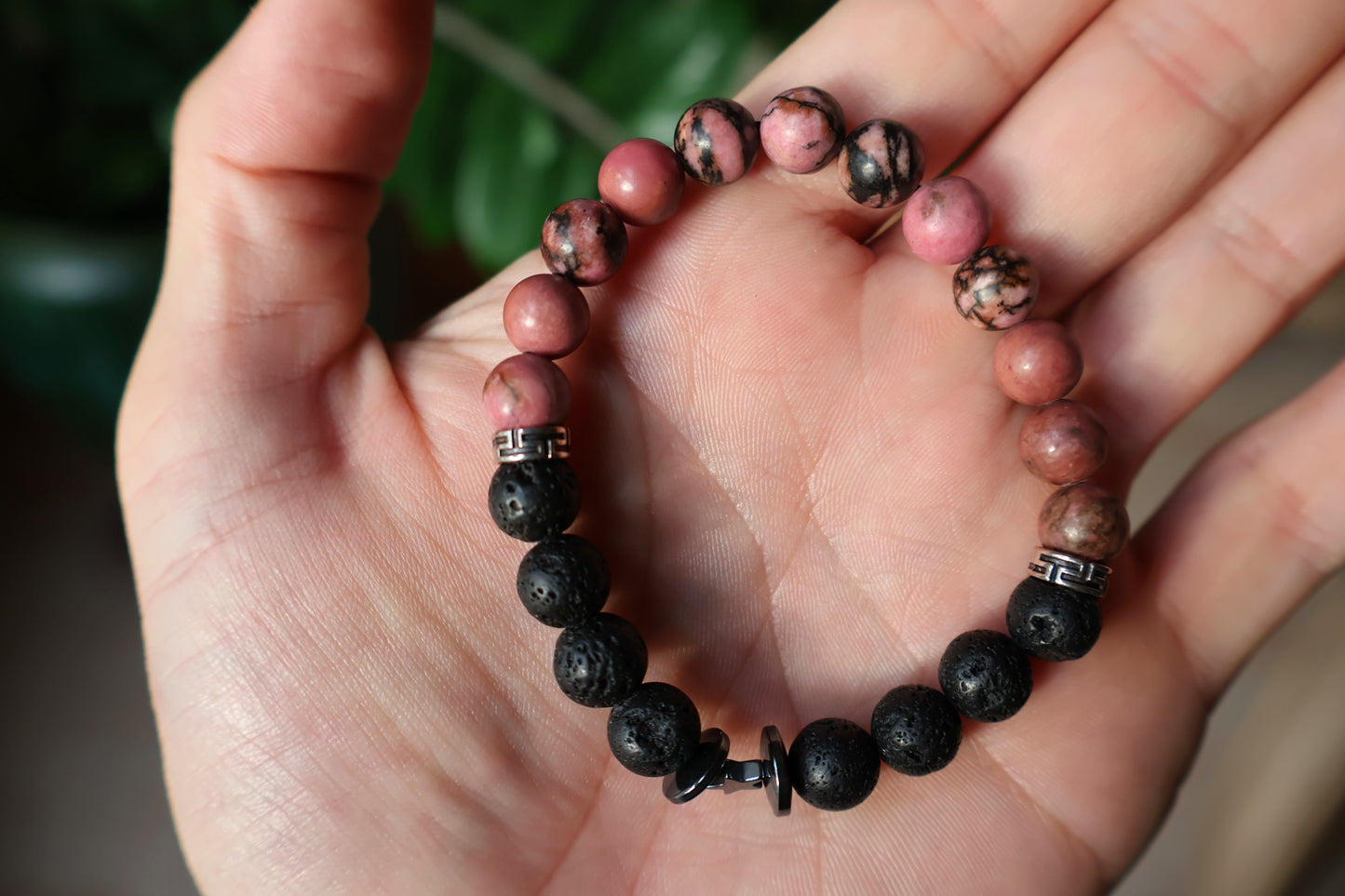 Rhodonite Lava Bracelet