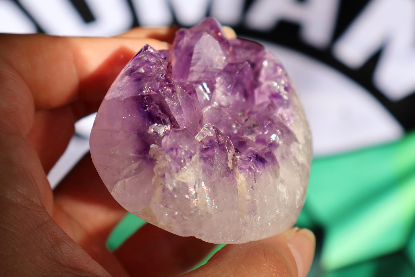 Amethyst Cluster Heart N
