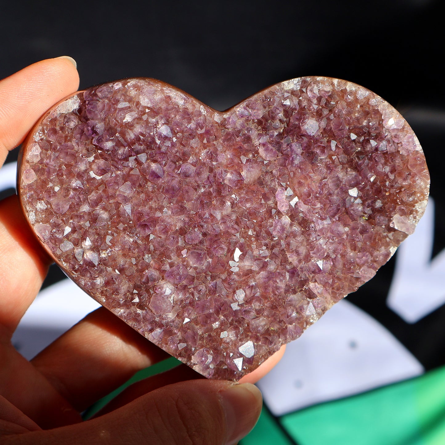 Cranberry Amethyst Heart T