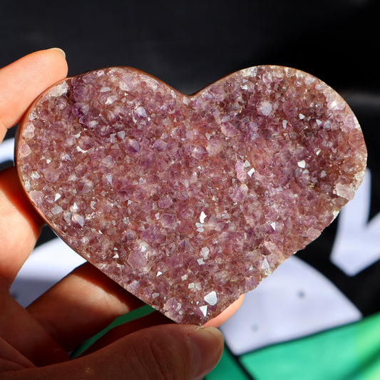 Cranberry Amethyst Heart T