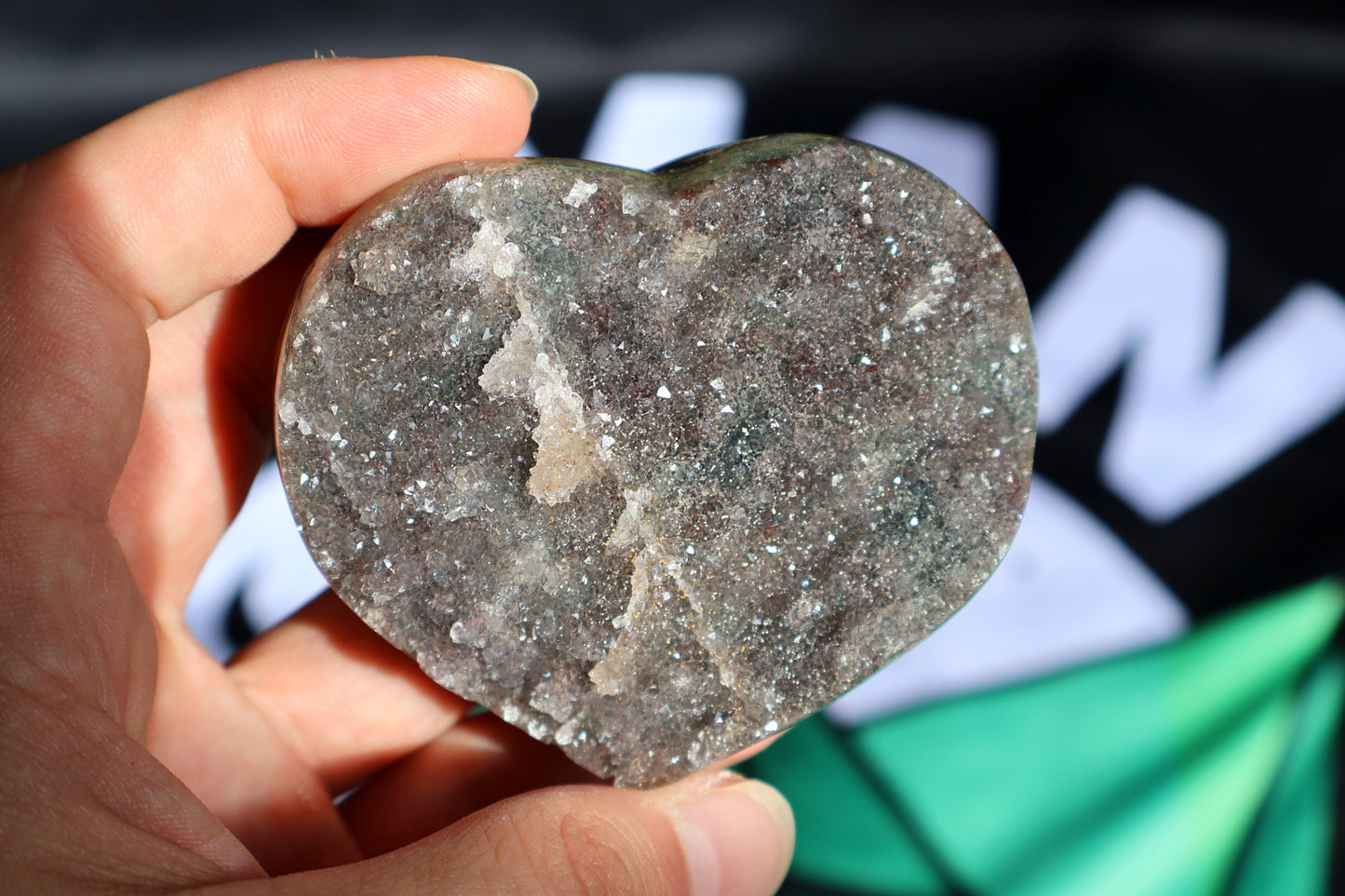 Galaxy Sugar Amethyst Heart P