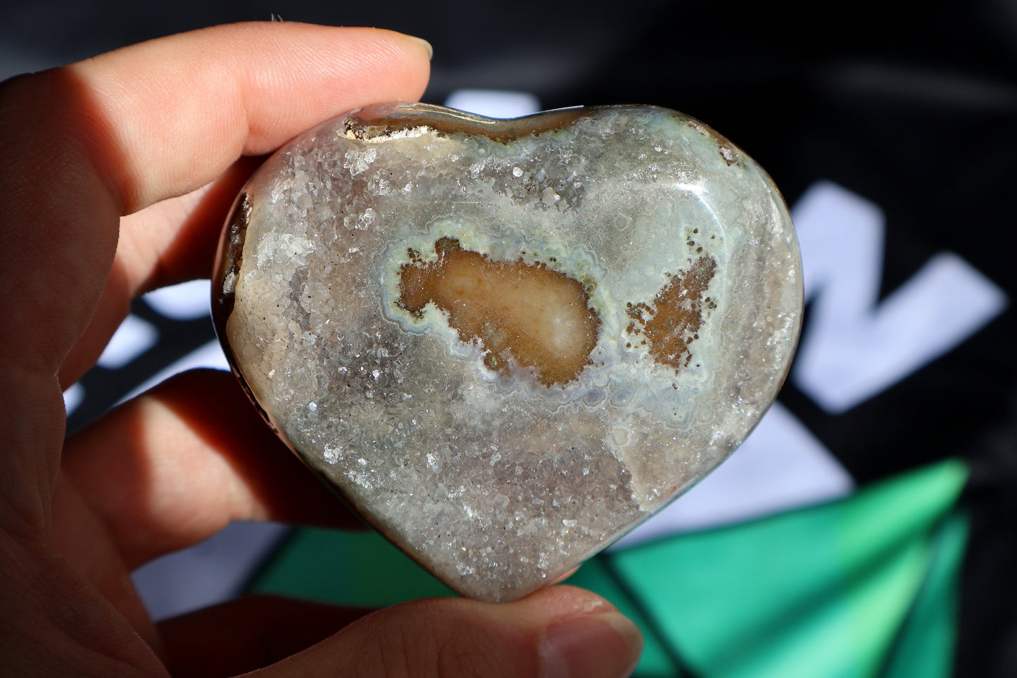 Amethyst Cluster Heart O