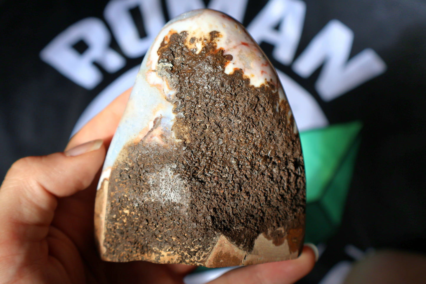 Polished Citrine Geode Cluster D