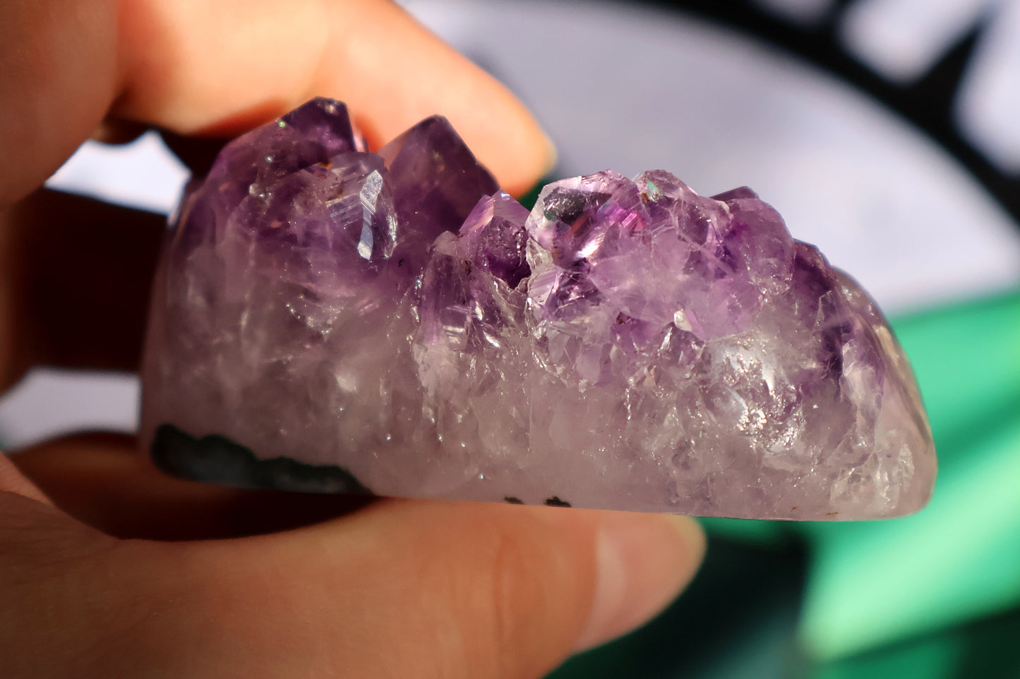 Amethyst Cluster Heart N