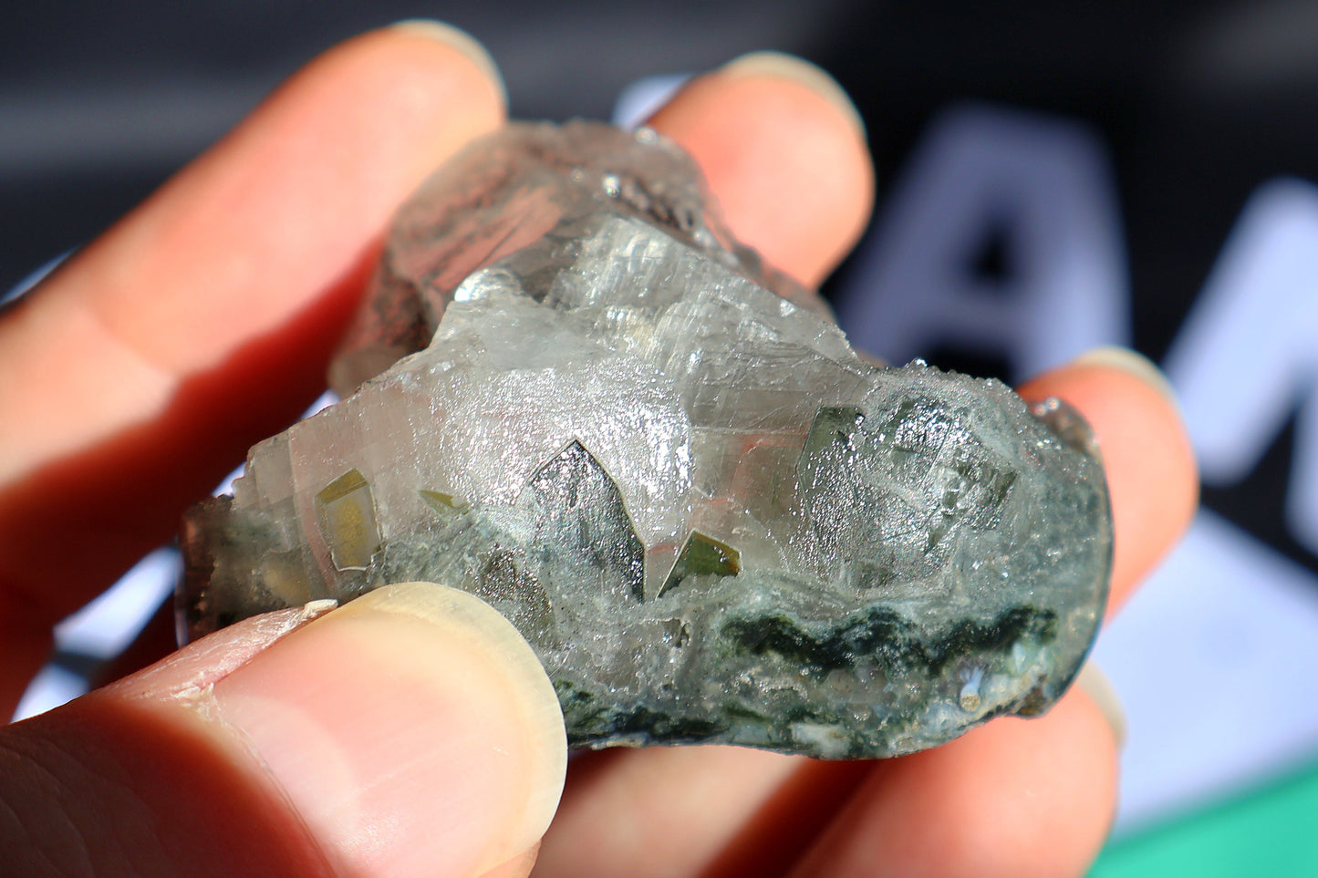 Druze Amethyst Heart with Calcite J