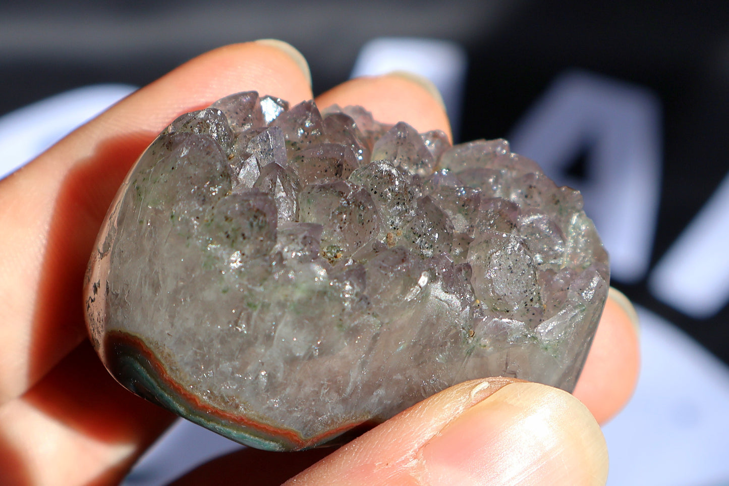 Amethyst Cluster Heart G