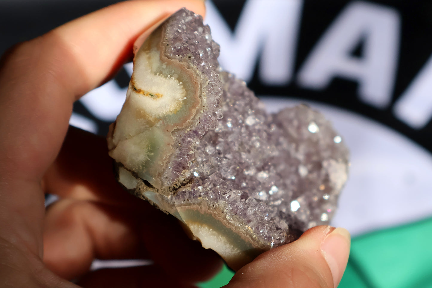 Amethyst Druze Heart Q