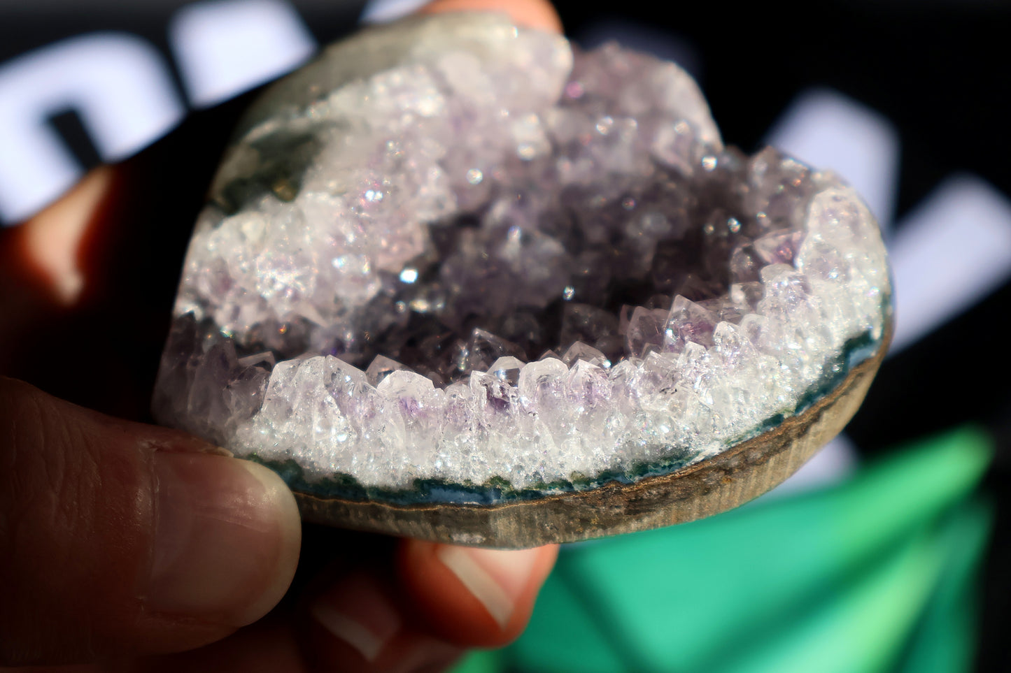 Amethyst Cluster Heart R