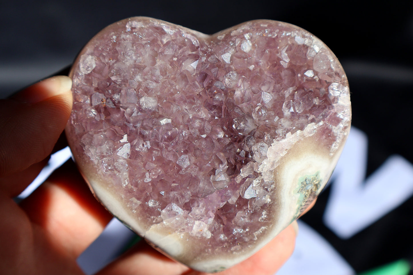 Amethyst Stalactite Cluster Heart U