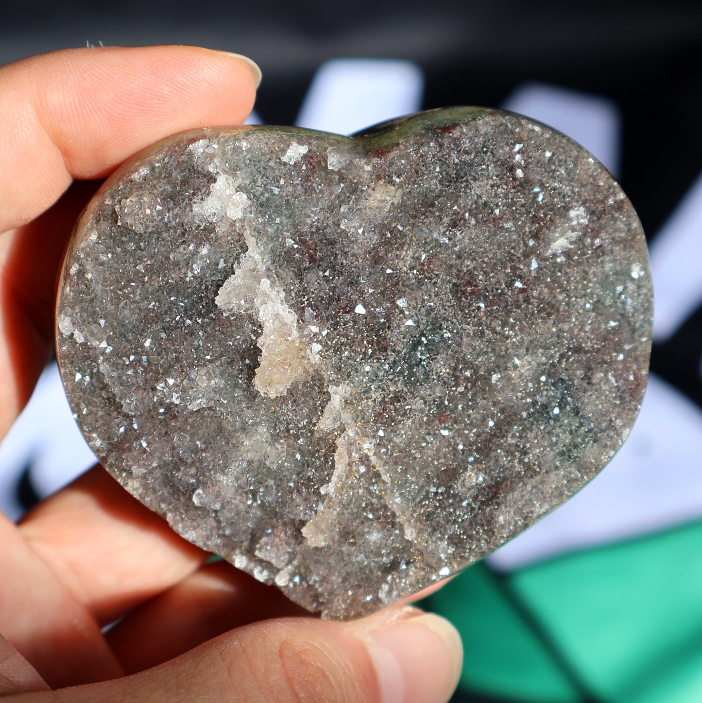 Galaxy Sugar Amethyst Heart P