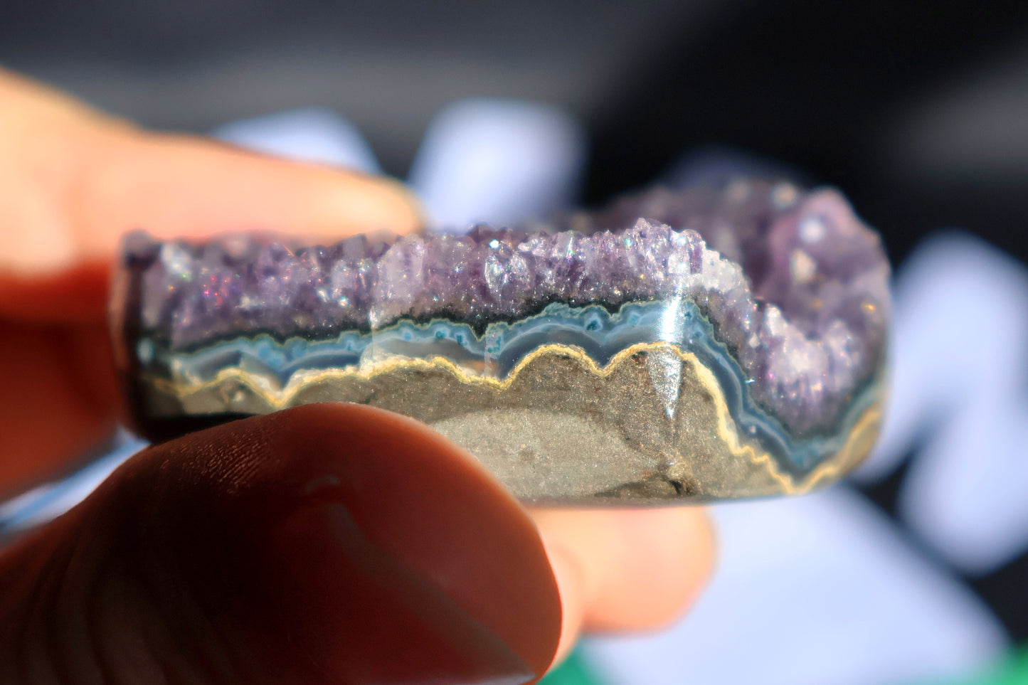 Deep Purple Amethyst Heart I