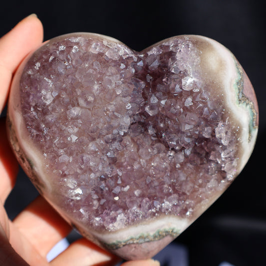 Amethyst Stalactite Heart AA