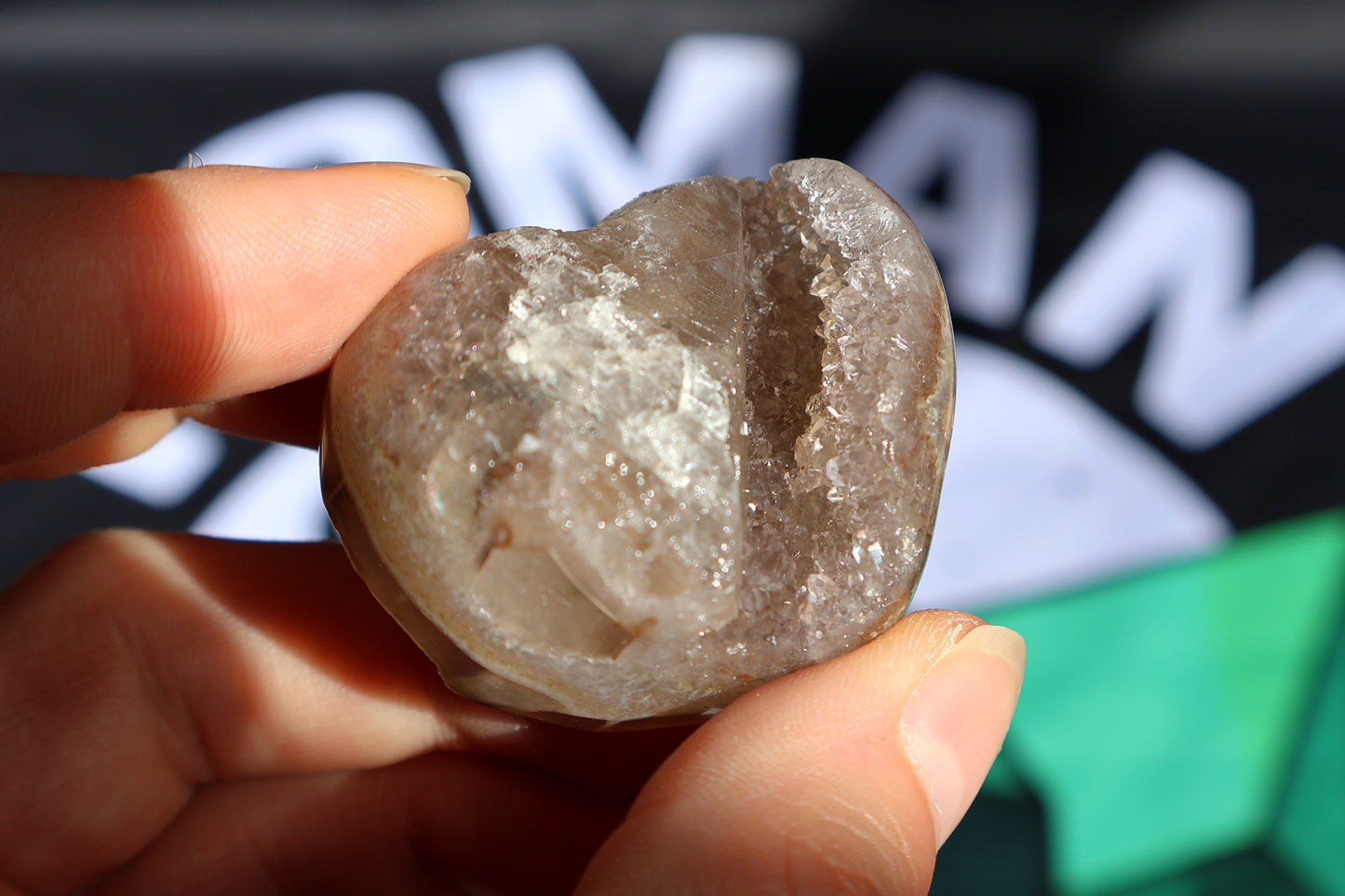 Druze Amethyst Heart C