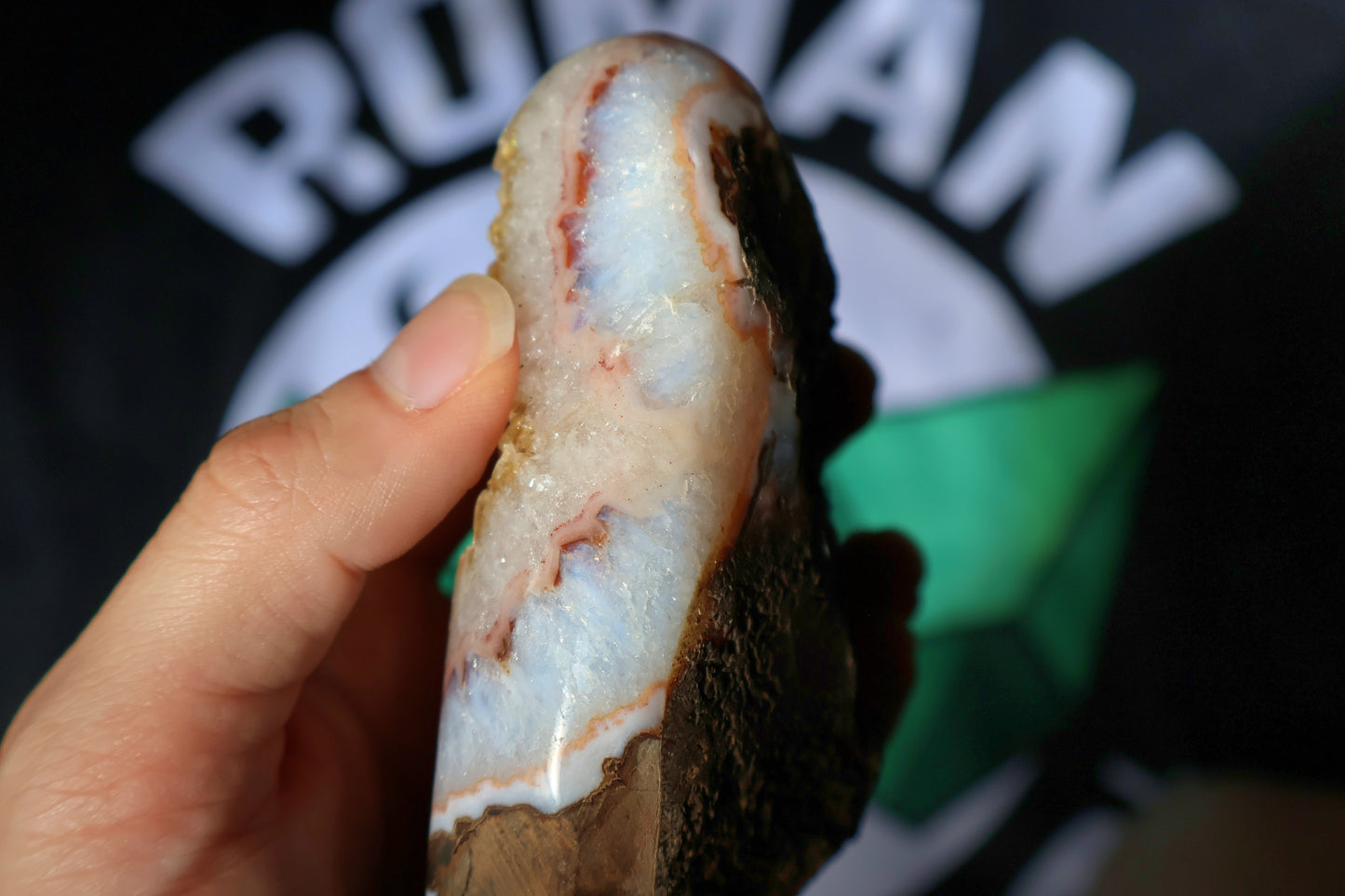 Polished Citrine Geode Cluster D