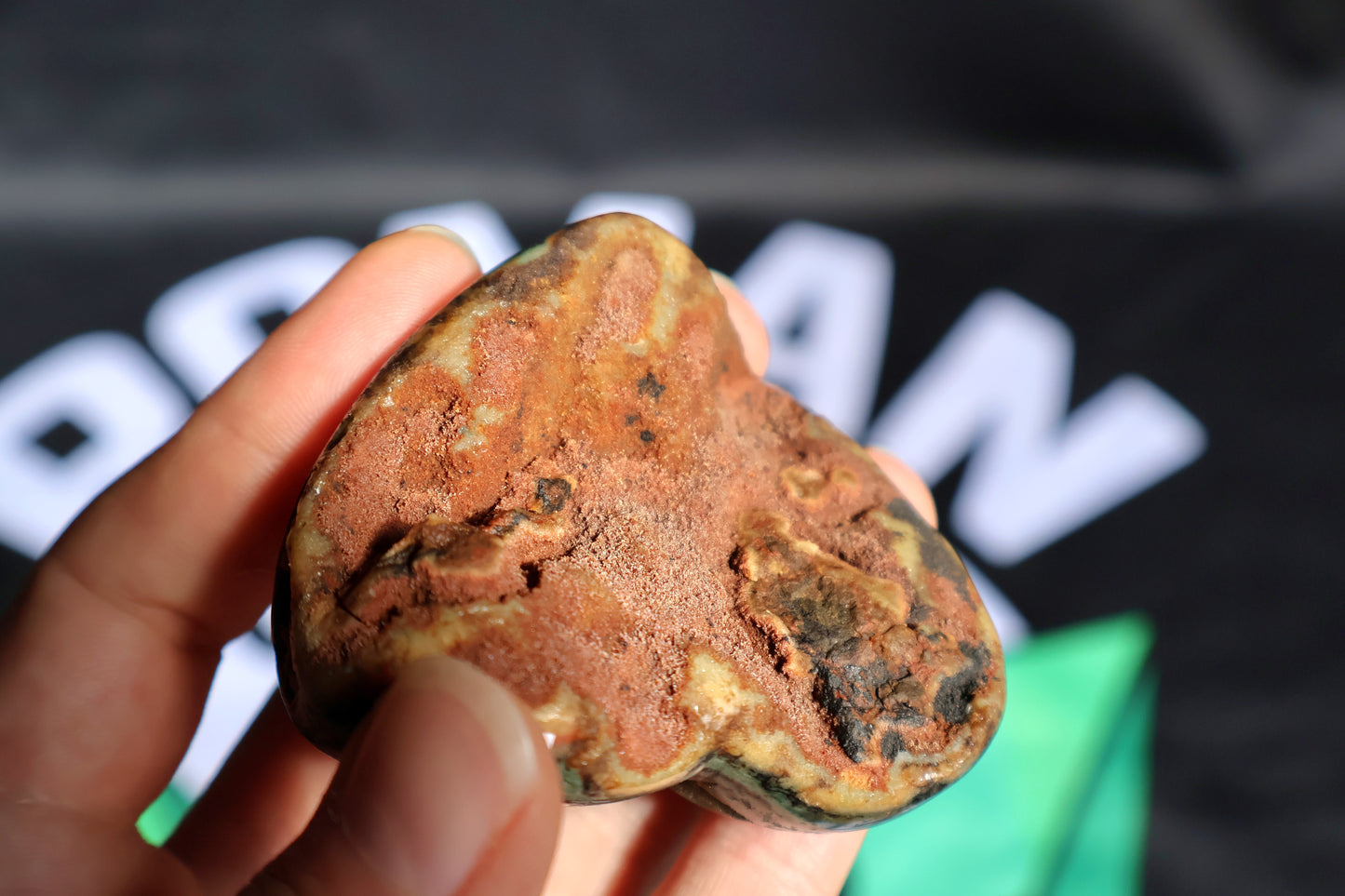 Green Sugar Amethyst Stalactite Druze Heart K