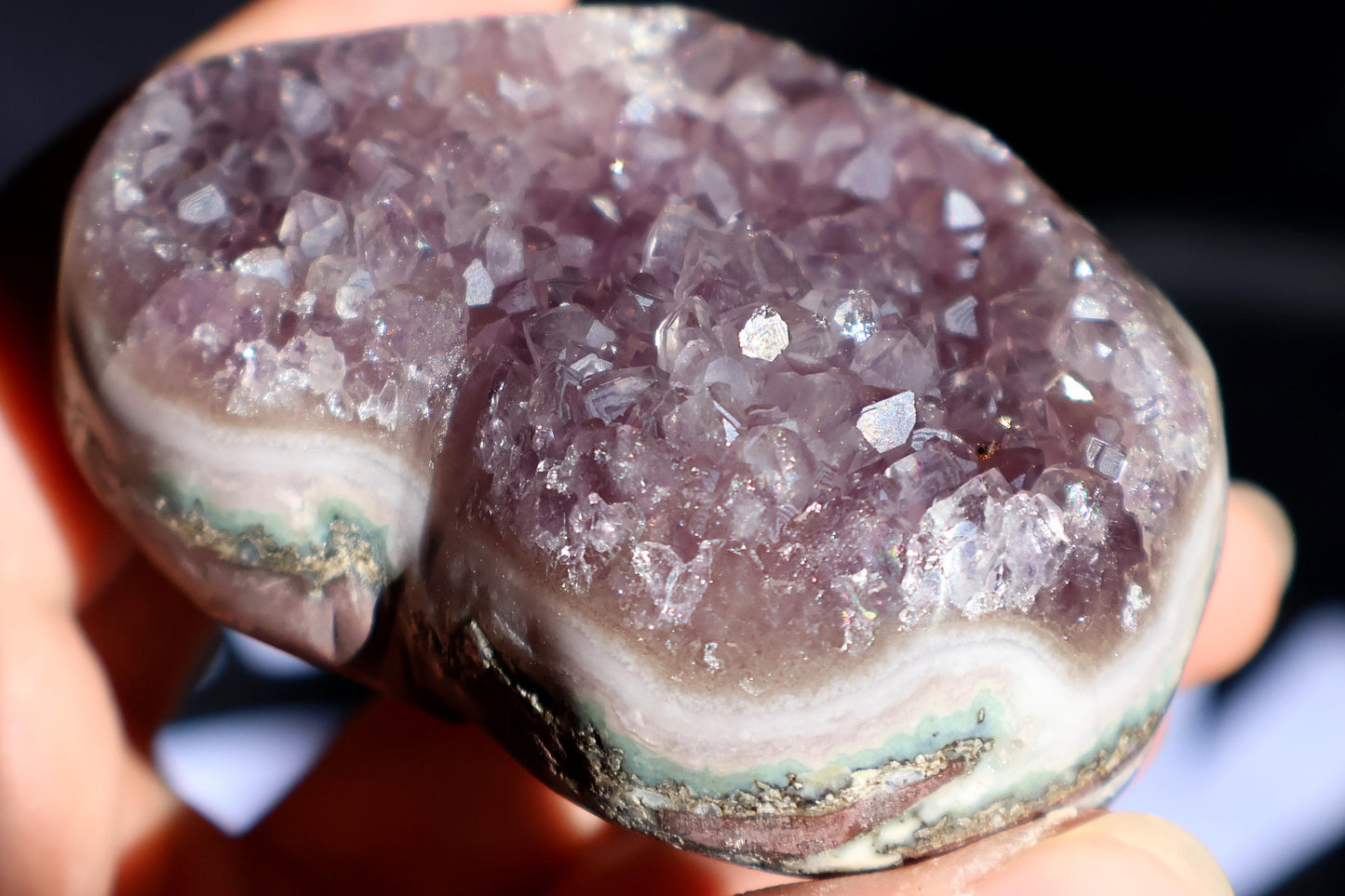 Amethyst Stalactite Cluster Heart U