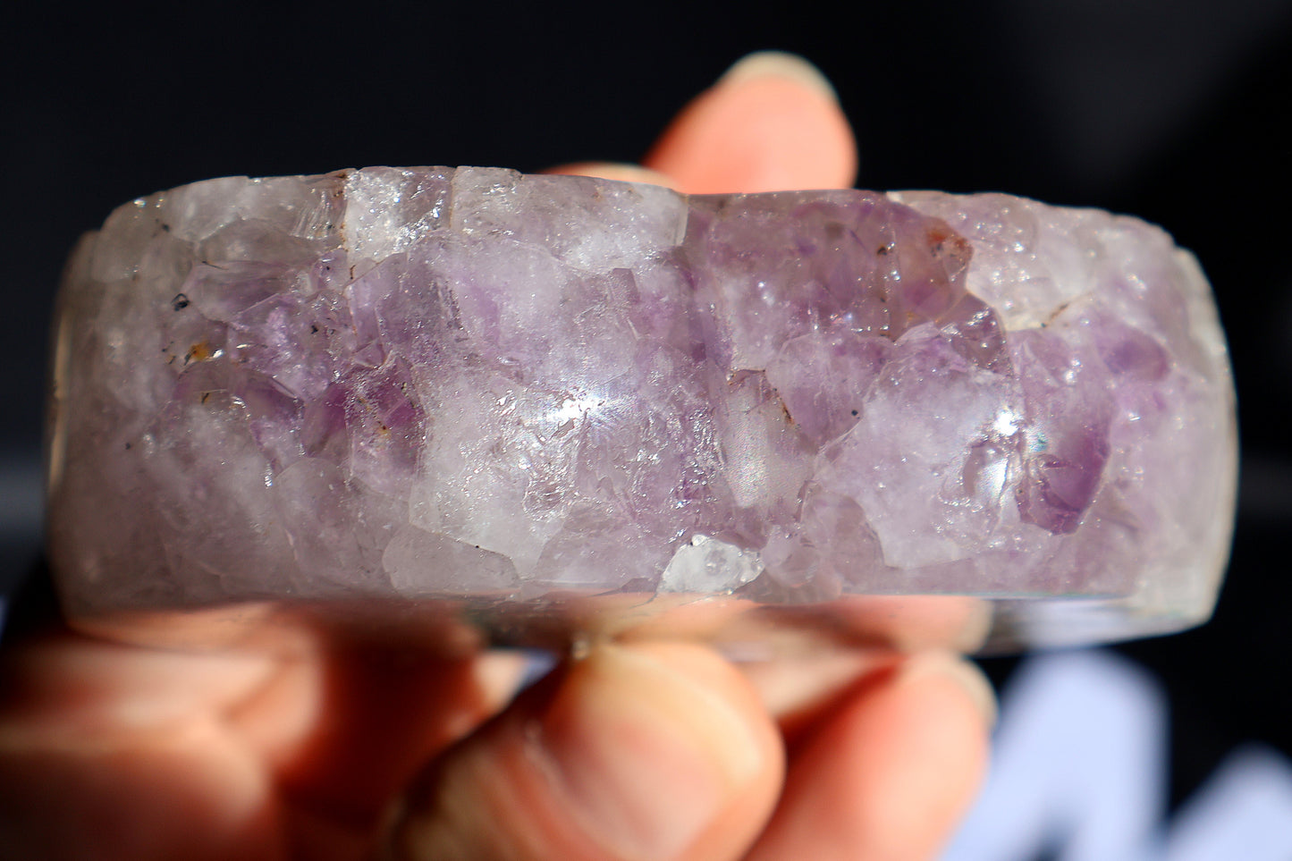 Amethyst Agate Heart X