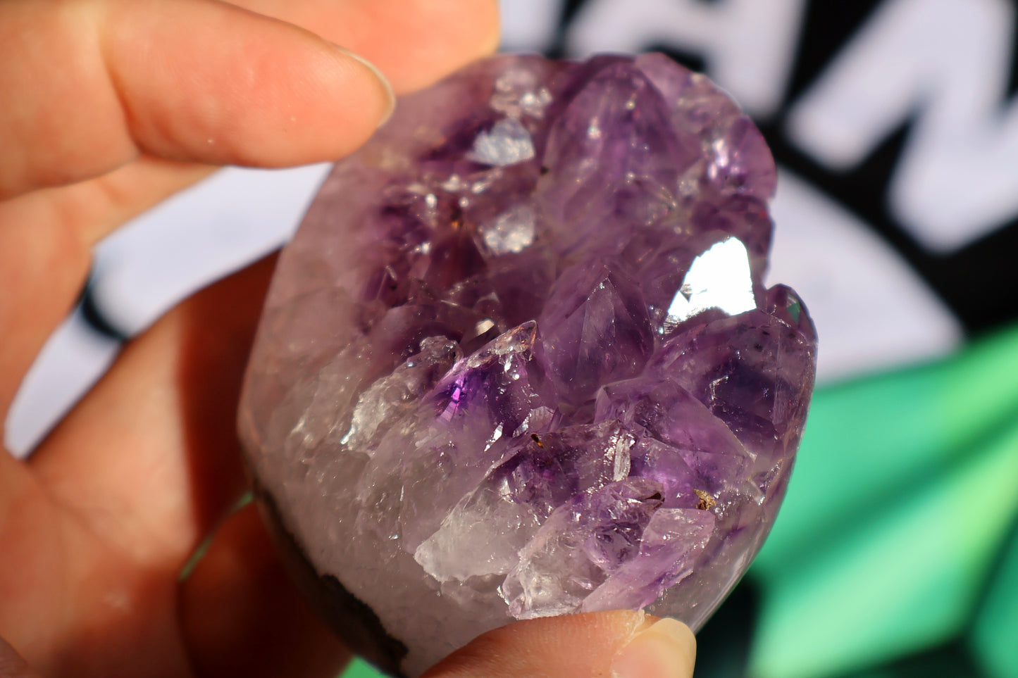 Amethyst Cluster Heart N