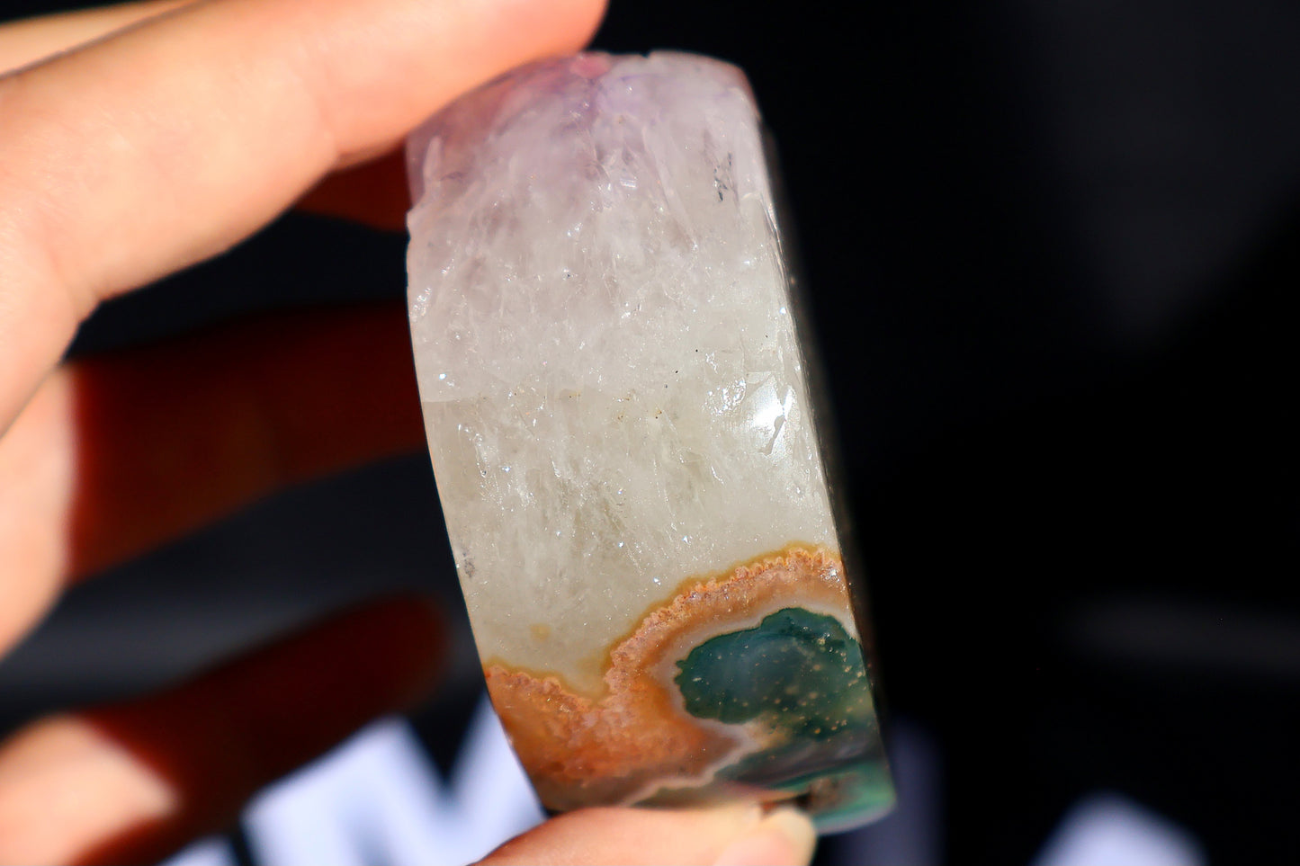 Amethyst Agate Heart X