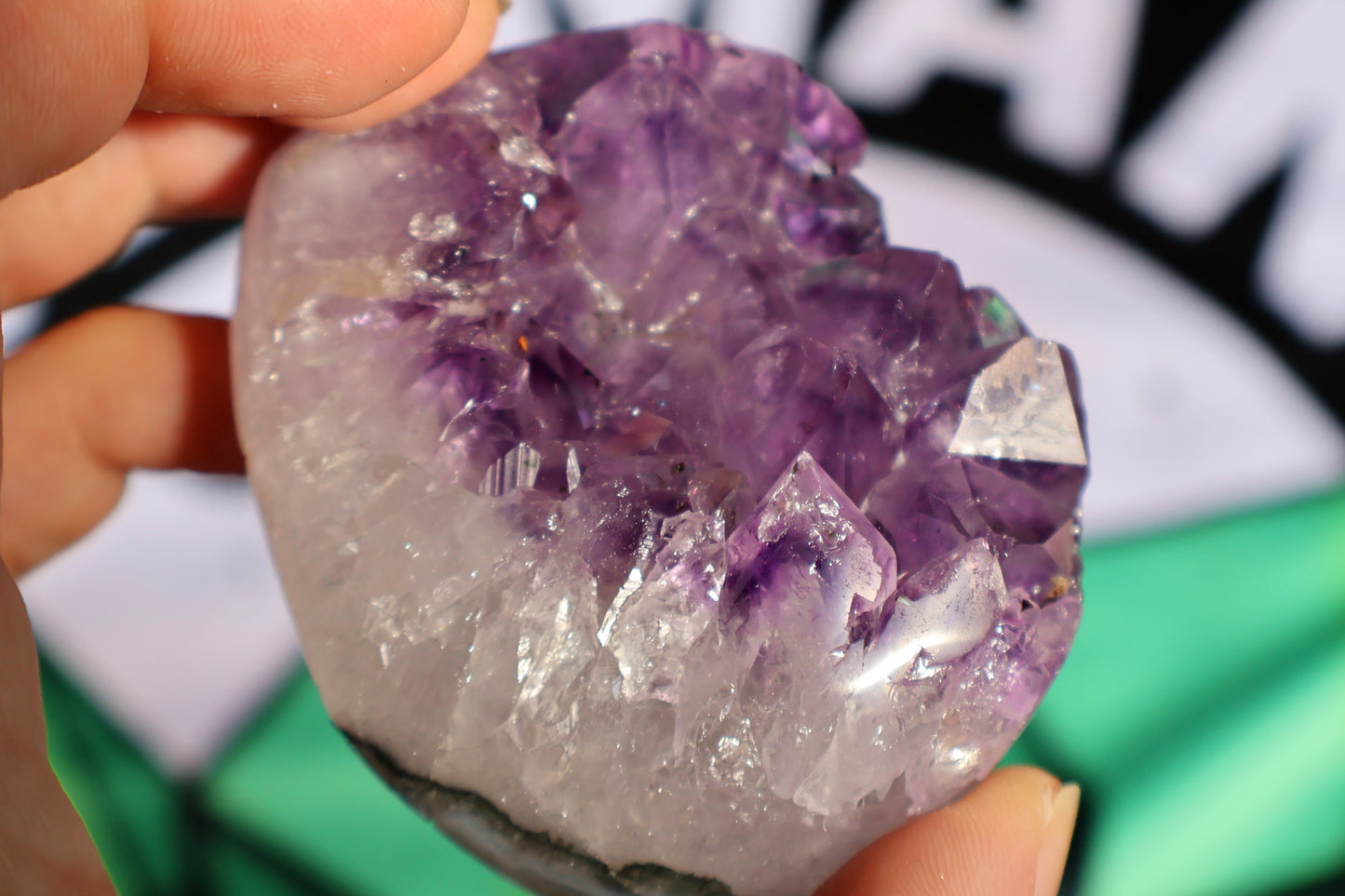 Amethyst Cluster Heart N