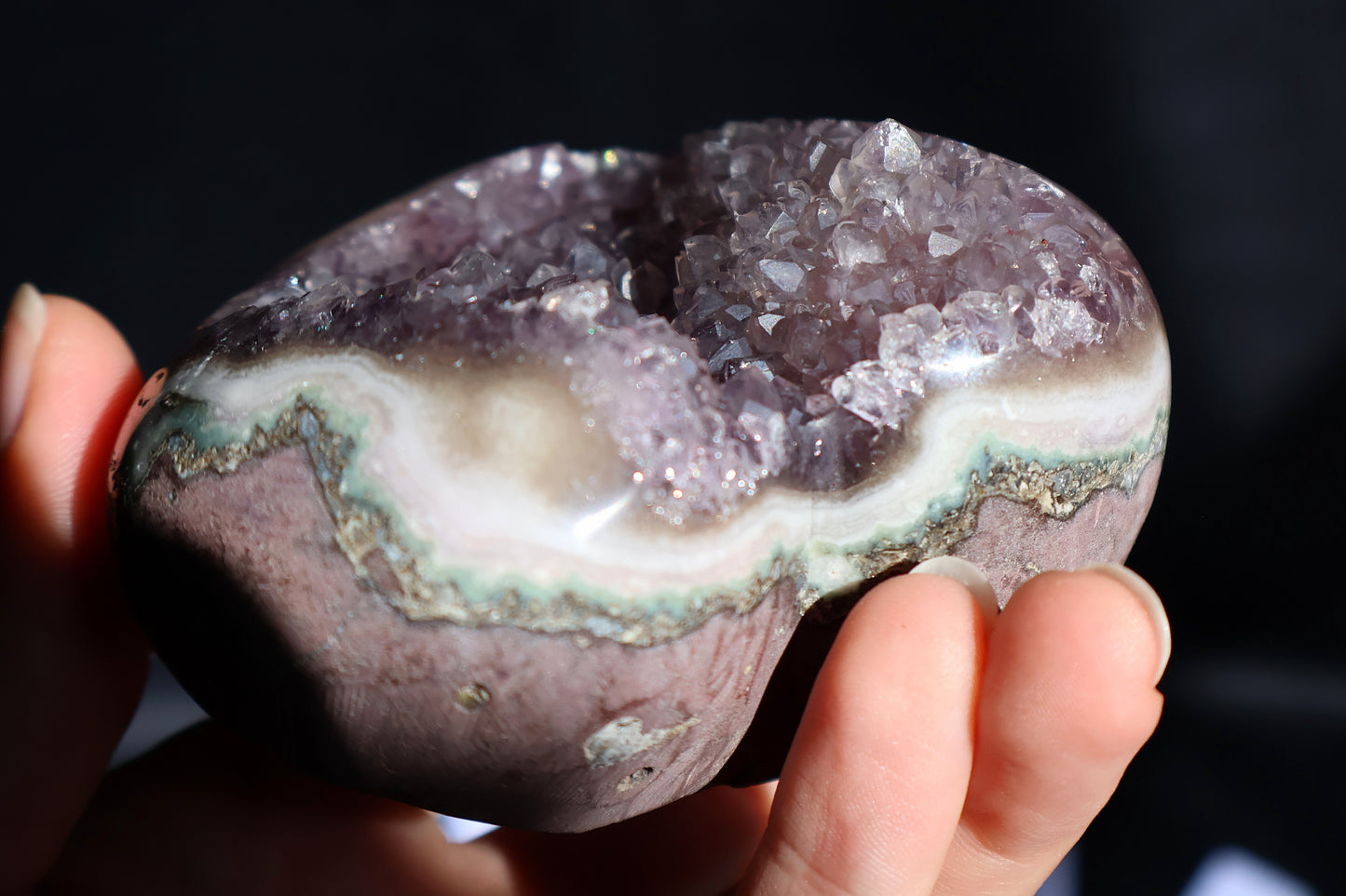 Amethyst Stalactite Heart AA