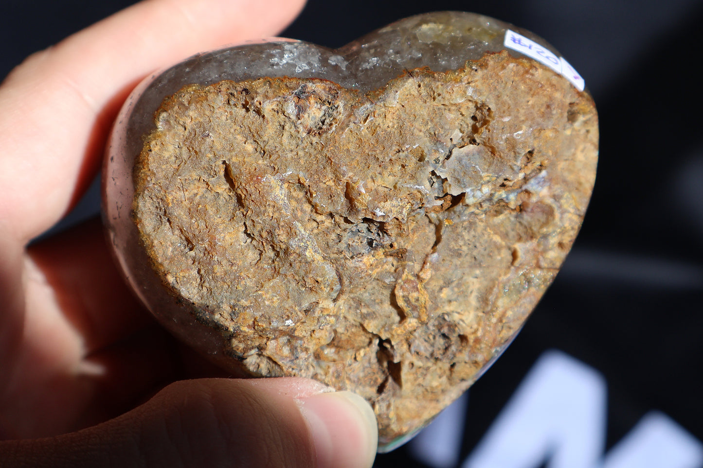 Gemmy Amethyst Cluster Heart Y