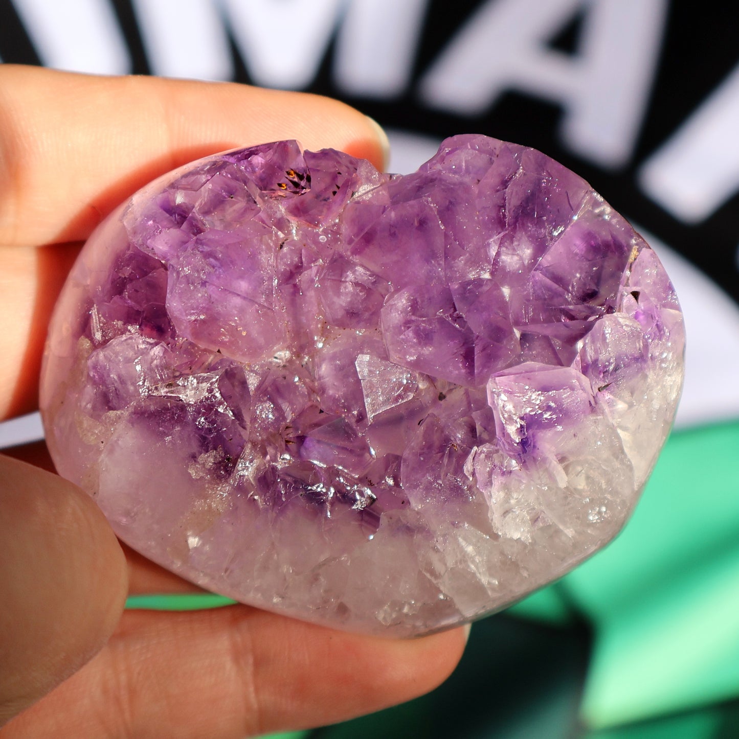 Amethyst Cluster Heart N