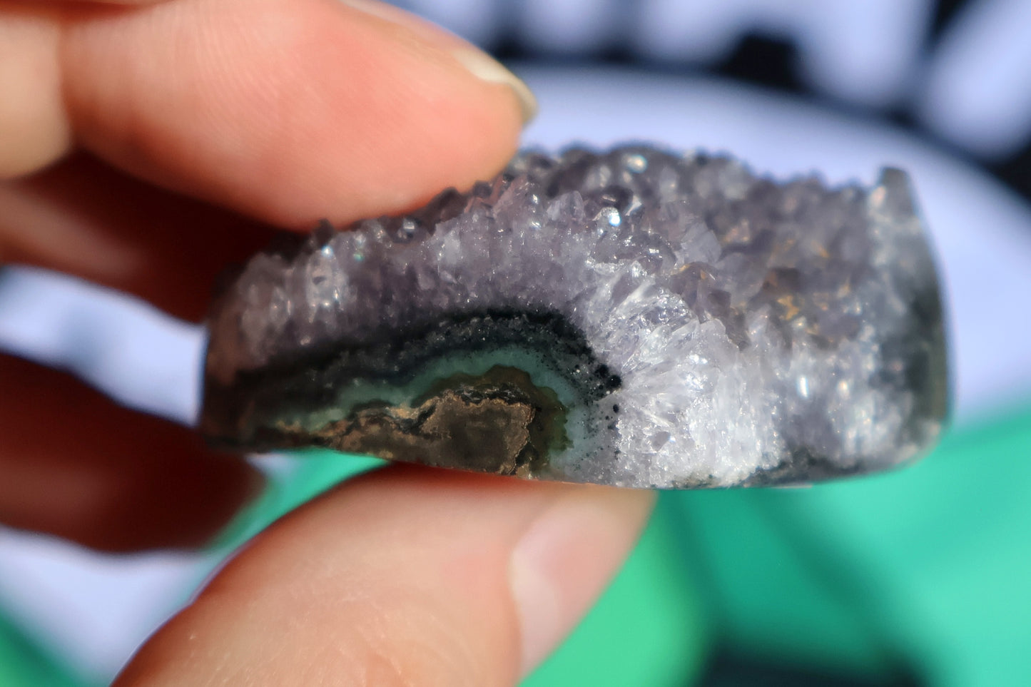 Druzy Amethyst Heart B