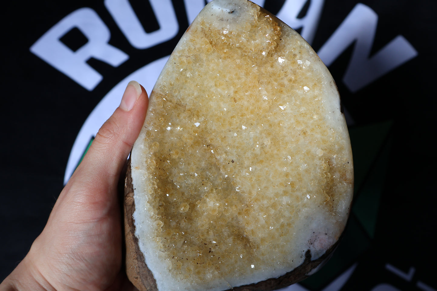 Citrine Stalactite Geode Cluster E