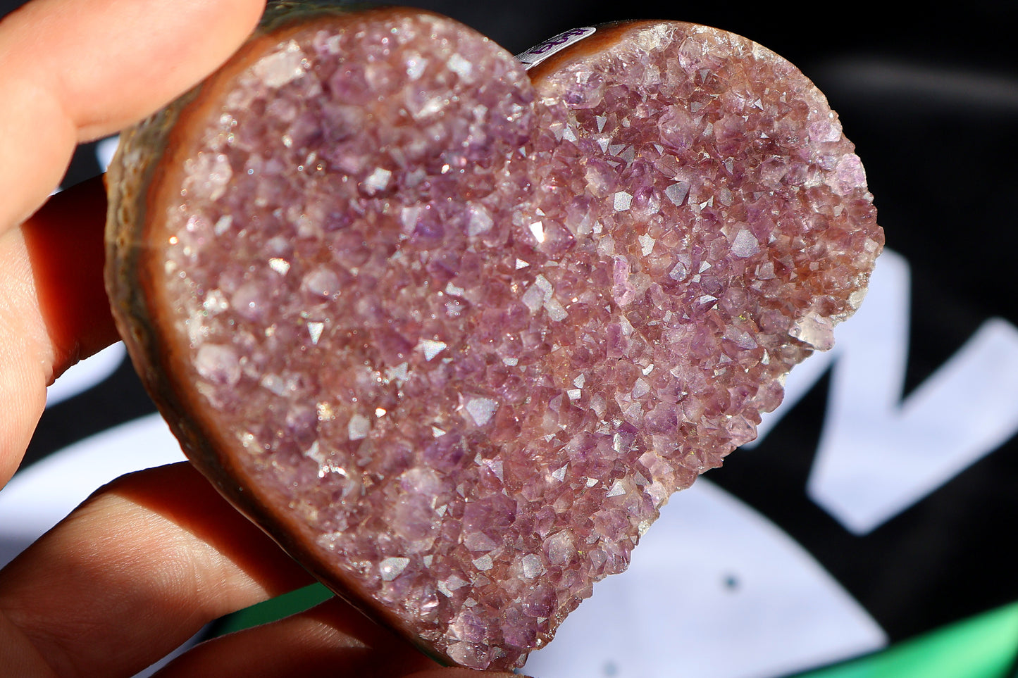 Cranberry Amethyst Heart T