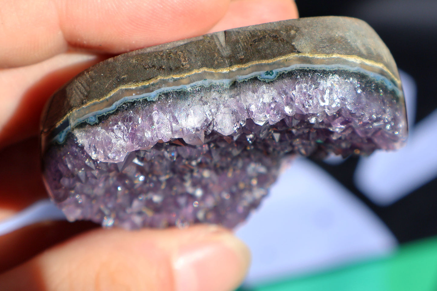 Deep Purple Amethyst Heart I